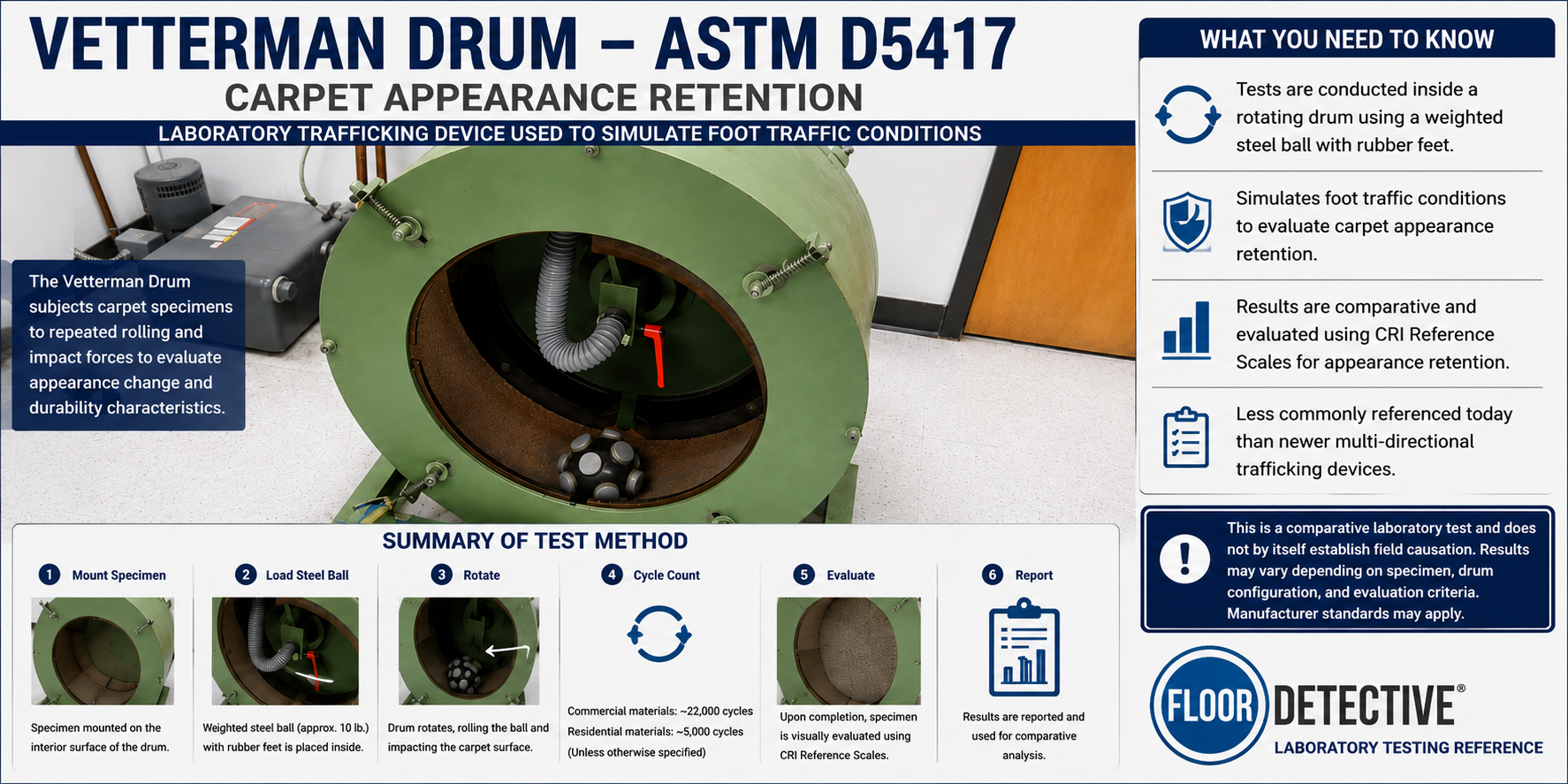 Lab Equipment ASTM D5417 Vetterman Drum 2 - 6-6-26