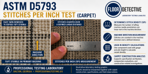 Lab Equipment ASTM D5793 Stitches per Inch 1 6-8-26