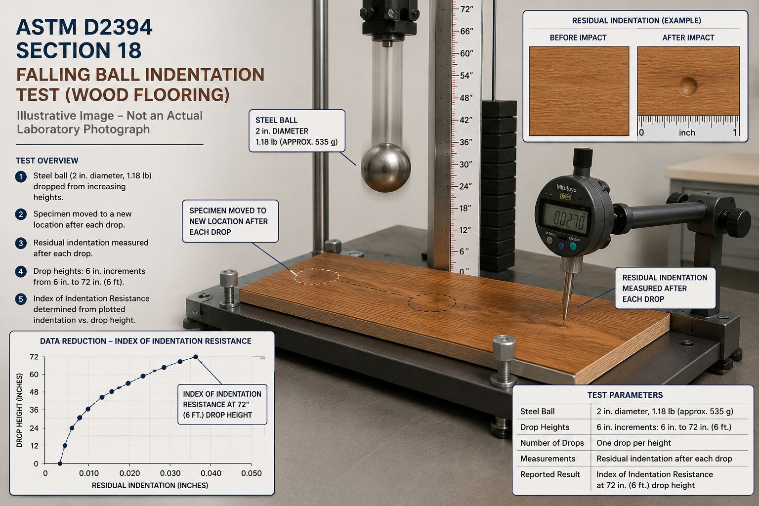 Lab - ASTM D2394 Falling ball 1