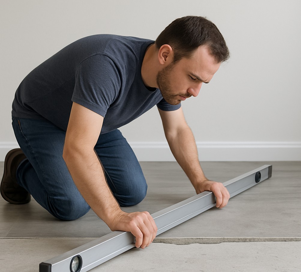 Subfloor flatness measurement 1