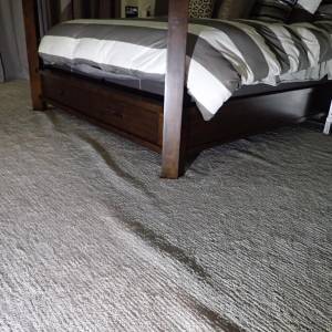 Carpet problems showing visible seam and texture distortion