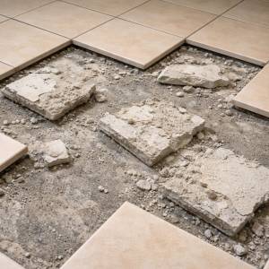 Common tile and stone floor problems including cracking lippage grout failure and bond loss