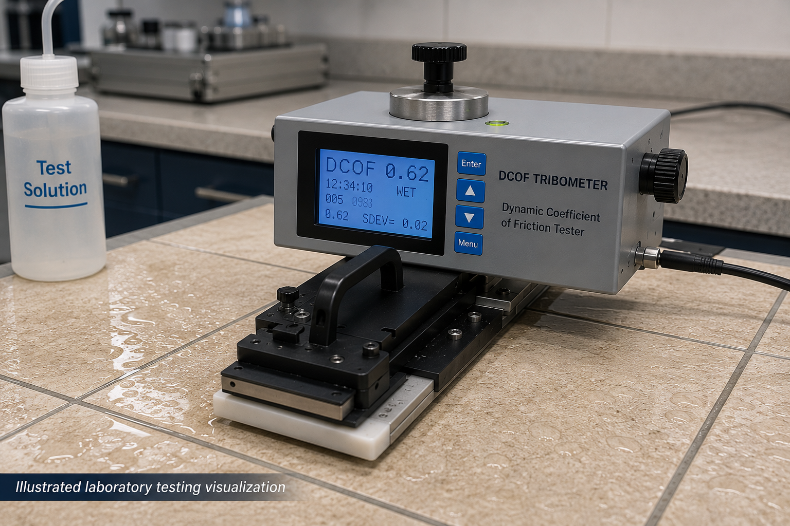 Tile DCOF Tribometer